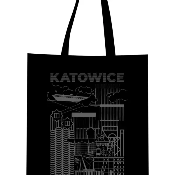 Torba shopper z nadrukiem "Katowice"
